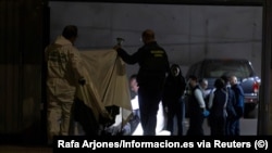 Испанские следователи на месте убийства Максима Кузьминова