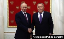 Встреча президента России Владимира Путина с бывшим президентом Казахстана Нурсултаном Назарбаевым. Москва, 29 мая 2025 года