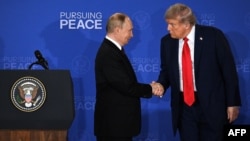 Путин и Трамп во время встречи на Аляске в августе 2025 года 